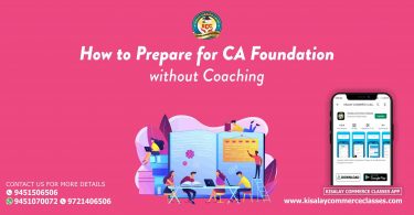 How to Prepare for CA Foundation without Coaching