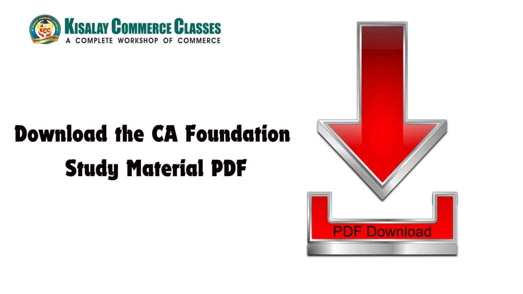 Download CA Foundation Study Material